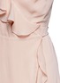 Detail View - Click To Enlarge - TOPSHOP - Ruffle wrap front crepe dress