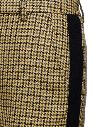Detail View - Click To Enlarge - 3.1 PHILLIP LIM - Knit trim houndstooth wool jogging pants