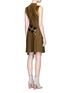 Back View - Click To Enlarge - 3.1 PHILLIP LIM - Carwash hem velour trim jacquard dress