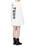 Back View - Click To Enlarge - FENTY PUMA BY RIHANNA - Graphic print lace-up front hoodie