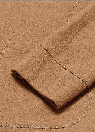 Detail View - Click To Enlarge - CAMOSHITA - Brushed wool jersey soft blazer