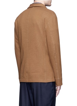 Back View - Click To Enlarge - CAMOSHITA - Brushed wool jersey soft blazer