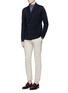 Figure View - Click To Enlarge - CAMOSHITA - Notched lapel wool knit jacket