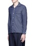 Front View - Click To Enlarge - CAMOSHITA - Patch pocket denim shirt