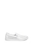 Main View - Click To Enlarge - JIMMY CHOO - 'GROVE' METALLIC HOUNDSTOOTH LEATHER SKATE SLIP-ONS