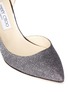 Detail View - Click To Enlarge - JIMMY CHOO - 'Lucy' glitter lamé d'Orsay pumps