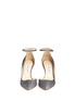 Front View - Click To Enlarge - JIMMY CHOO - 'Lucy' glitter lamé d'Orsay pumps