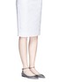 Figure View - Click To Enlarge - JIMMY CHOO - 'Lucy' glitter lamé d'Orsay flats