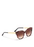 Figure View - Click To Enlarge - THIERRY LASRY - 'Softly' pearlescent shell effect acetate sunglasses