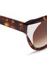 Detail View - Click To Enlarge - THIERRY LASRY - 'Aristocracy' inset acetate tortoiseshell cat eye sunglasses