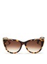 Main View - Click To Enlarge - THIERRY LASRY - 'Butterscotchy' tortoiseshell acetate angular metal rim sunglasses