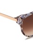 Detail View - Click To Enlarge - THIERRY LASRY - 'Axxxexxxy' pearlescent shell effect acetate cat eye sunglasses