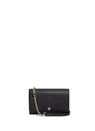 Main View - Click To Enlarge - TORY BURCH - Robinson' saffiano leather chain wallet