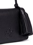 Detail View - Click To Enlarge - TORY BURCH - Thea Mini' pebbled leather crossbody tassel bag
