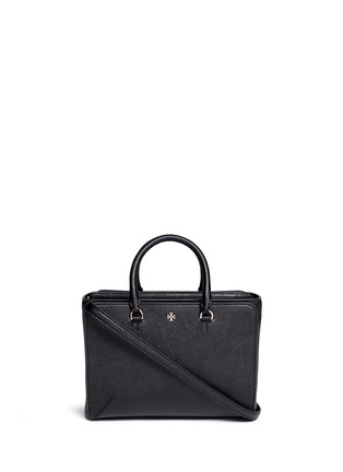 Main View - Click To Enlarge - TORY BURCH - 'Robinson' small leather zip tote