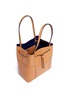 Detail View - Click To Enlarge - TORY BURCH - Block-T' leather bucket tote