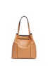 Back View - Click To Enlarge - TORY BURCH - Block-T' leather bucket tote
