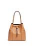 Main View - Click To Enlarge - TORY BURCH - Block-T' leather bucket tote