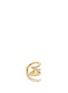 Main View - Click To Enlarge - PHYNE BY PAIGE NOVICK - 'Stella' 18k gold diamond pavé winged ear cuff