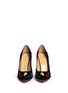 Figure View - Click To Enlarge - CHARLOTTE OLYMPIA - 'Modern Monroe' geometric appliqué suede pumps