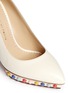 Detail View - Click To Enlarge - CHARLOTTE OLYMPIA - 'Debbie' stud leather platform pumps