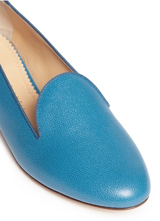 Detail View - Click To Enlarge - CHARLOTTE OLYMPIA - 'ABC' leather slip-ons