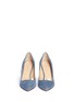 Figure View - Click To Enlarge - CHARLOTTE OLYMPIA - 'Party Shoes 85' PVC trim suede pumps