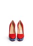 Figure View - Click To Enlarge - CHARLOTTE OLYMPIA - 'Dolly' suede stud platform pumps