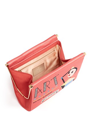 Detail View - Click To Enlarge - CHARLOTTE OLYMPIA - 'Art Modern Maggie' magazine embroidery clutch