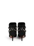 Back View - Click To Enlarge - VALENTINO GARAVANI - 'Rockstud' leather strap suede ankle boots