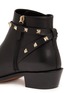 Detail View - Click To Enlarge - VALENTINO GARAVANI - 'Rockstud' strap leather ankle boots