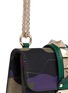 Detail View - Click To Enlarge - VALENTINO GARAVANI - 'Rockstud Lock' mini camouflage leather canvas chain bag