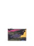 Main View - Click To Enlarge - VALENTINO GARAVANI - Camouflage print leather canvas flat zip pouch