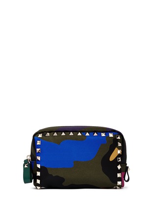 Main View - Click To Enlarge - VALENTINO GARAVANI - 'Camupsychedelic' nylon cosmetic pouch