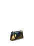 Front View - Click To Enlarge - VALENTINO GARAVANI - Camouflage print double zip nylon pouch