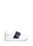 Main View - Click To Enlarge - VALENTINO GARAVANI - 'Rockstud' contrast panel leather sneakers
