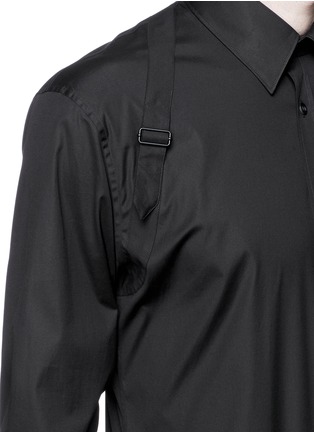 Detail View - Click To Enlarge - ALEXANDER MCQUEEN - Harness poplin shirt