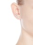 Figure View - Click To Enlarge - SOPHIE BILLE BRAHE - 'Croissant de Lune' diamond 18k white gold single earring