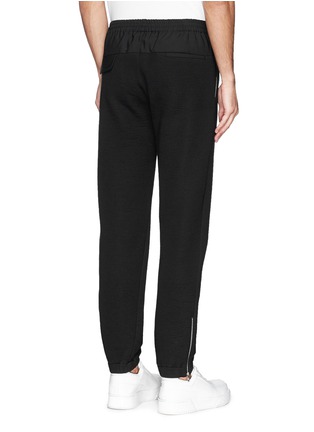 Back View - Click To Enlarge - TIM COPPENS - Zip cuff crinkled jogging pants