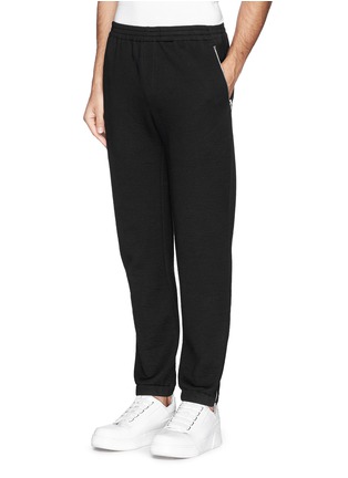 Front View - Click To Enlarge - TIM COPPENS - Zip cuff crinkled jogging pants