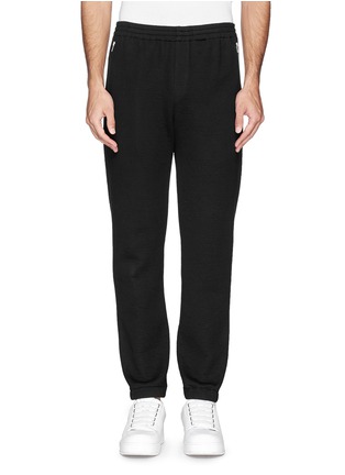 Main View - Click To Enlarge - TIM COPPENS - Zip cuff crinkled jogging pants