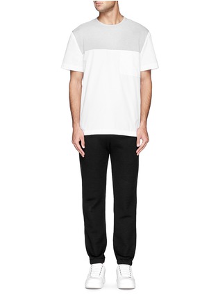 Figure View - Click To Enlarge - TIM COPPENS - Zip cuff crinkled jogging pants
