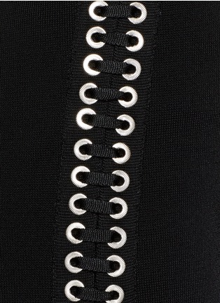 Detail View - Click To Enlarge - GIVENCHY - Grommet side knit leggings