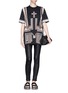 Figure View - Click To Enlarge - GIVENCHY - Cross frame print T-shirt