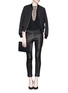 Figure View - Click To Enlarge - GIVENCHY - Interwoven lace-up front bodysuit