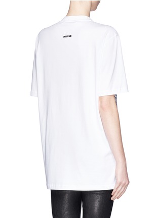 Back View - Click To Enlarge - GIVENCHY - Cross outline print T-shirt