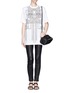 Figure View - Click To Enlarge - GIVENCHY - Cross outline print T-shirt