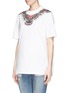 Front View - Click To Enlarge - GIVENCHY - Moth print jersey T-shirt