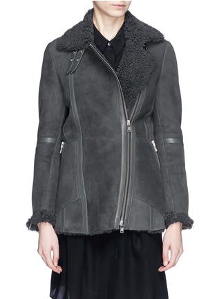 Main View - Click To Enlarge - WHISTLES - 'Daria' lamb leather shearling jacket 