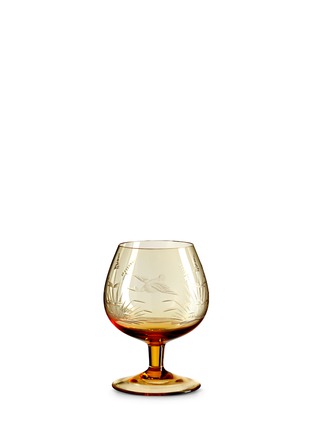  - MOSER - Bird engraved brandy and cognac glass set